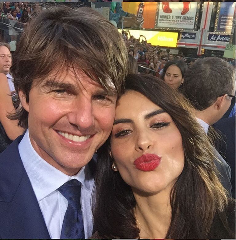 Tom Cruise, maravillado con la belleza de Jessica Cediel (Fotos: Instagram). 