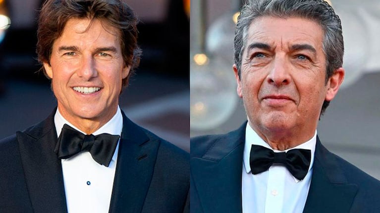 Tom Cruise y Ricardo Darín juntos en la previa de los Premios Oscar.