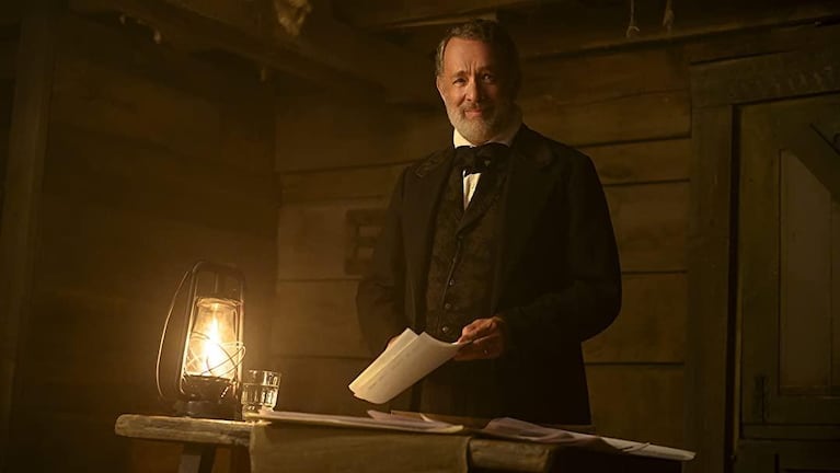 Tom Hanks como el capitán Jefferson Kyle Kidd en "Noticias del Gran Mundo"