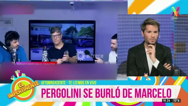 Tomas Dente contra Mario Pergolini.