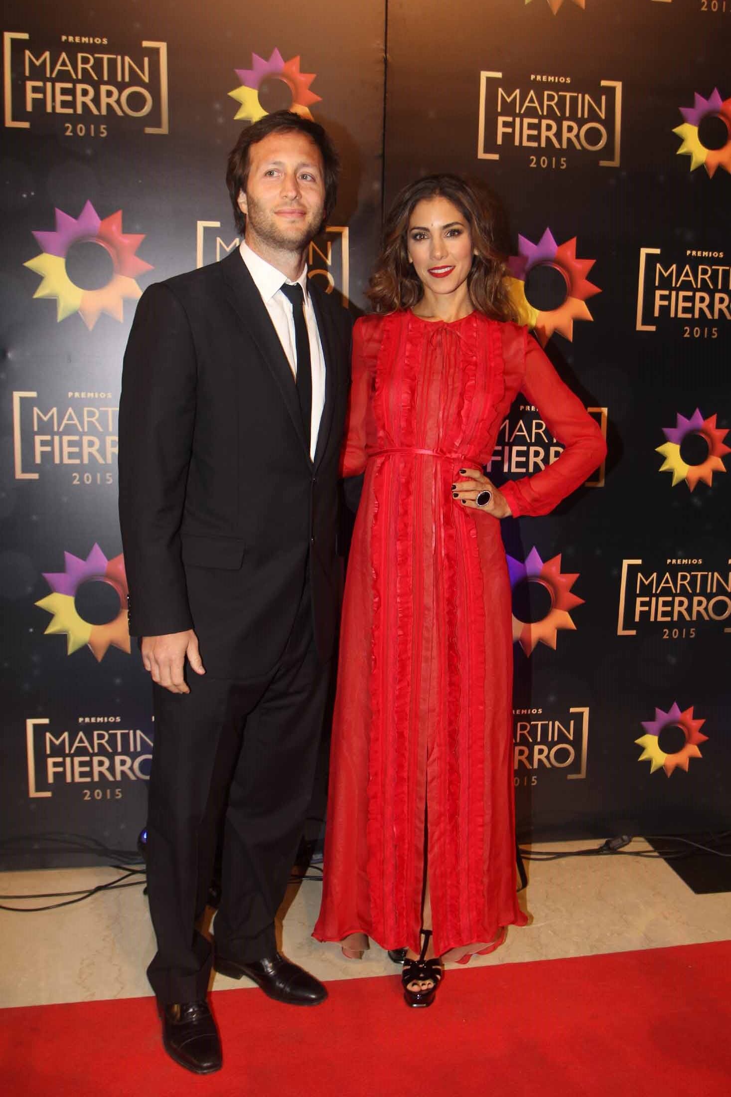Tomás Yankelevich y Sofía Reca en los Martín Fierro 2015 (Foto: Movilpress- Ciudad.com). 