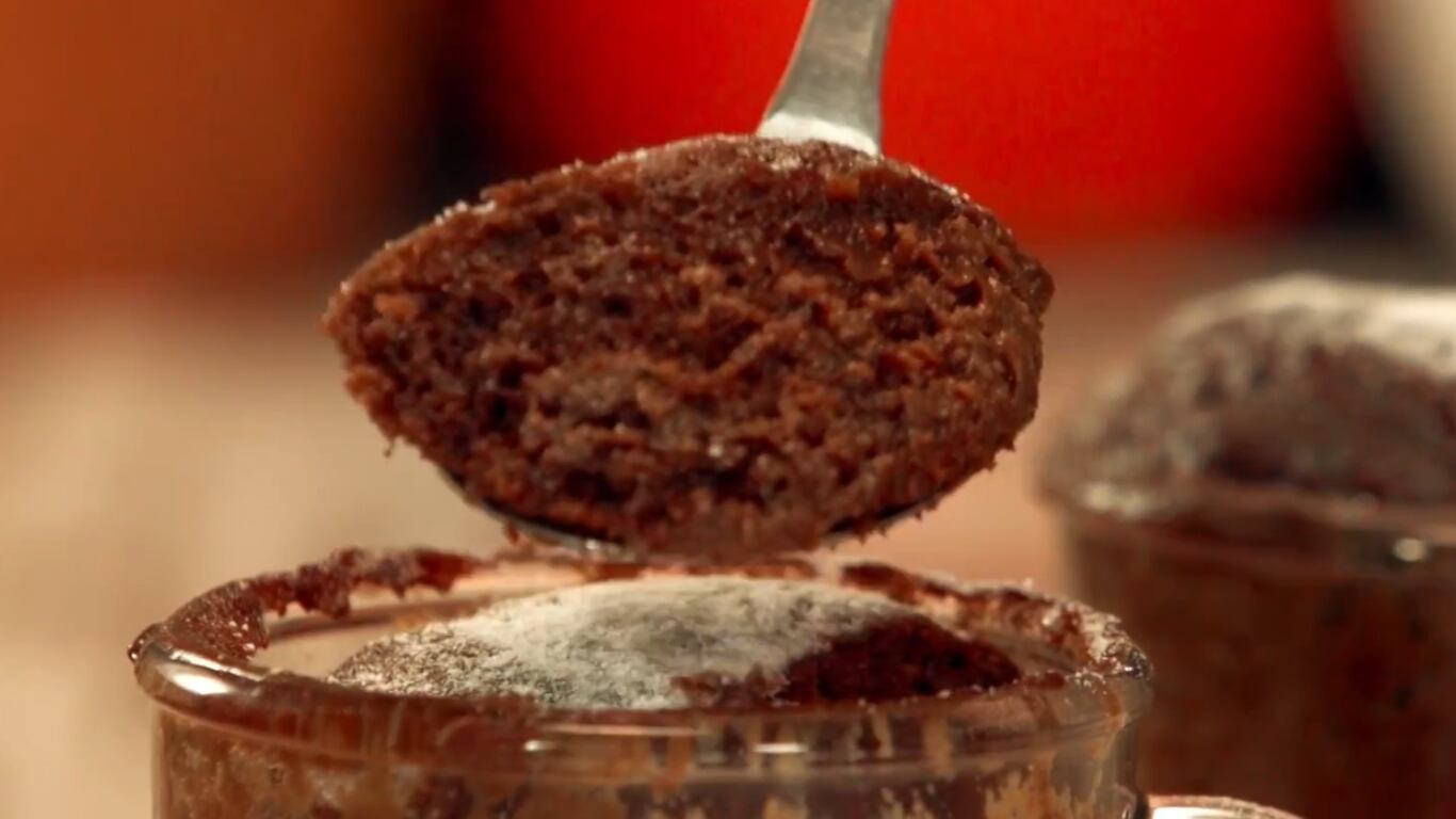 torta, chocolate, microondas