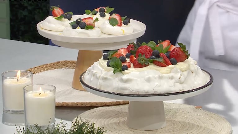 Torta Pavlova, por Cami Homs. Foto: Cucinare TV