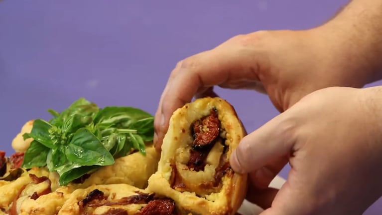 Torta salada caprese. Foto: Cucunare.TV.