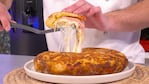 Tortilla de papas rellena de jamón y queso, una bomba de sabor. Foto: Cucinare TV