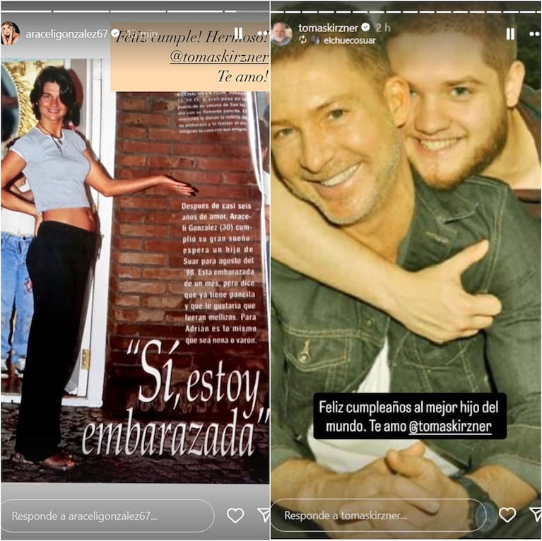 Toto Kirzner cumplió 27 años: el emotivo festejo con Araceli González, Adrián Suar y su novia. CRÉDITO: Instagram