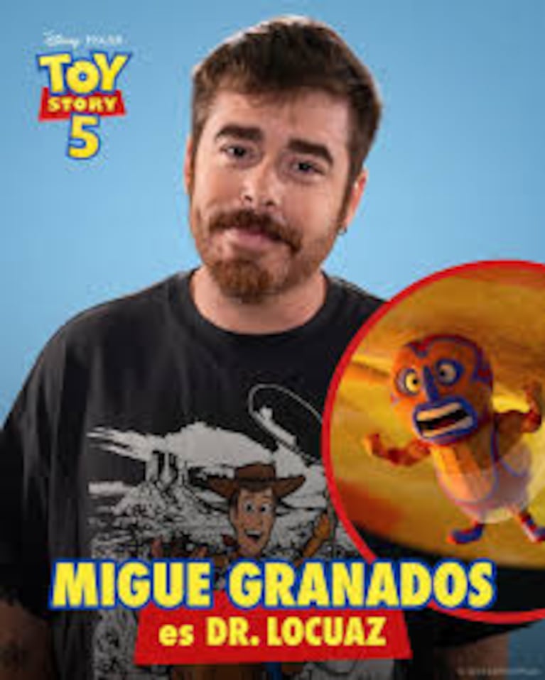 Toy Story 5 suma acento argentino: Migue Granados será parte del doblaje latino. Crédito: Instagram