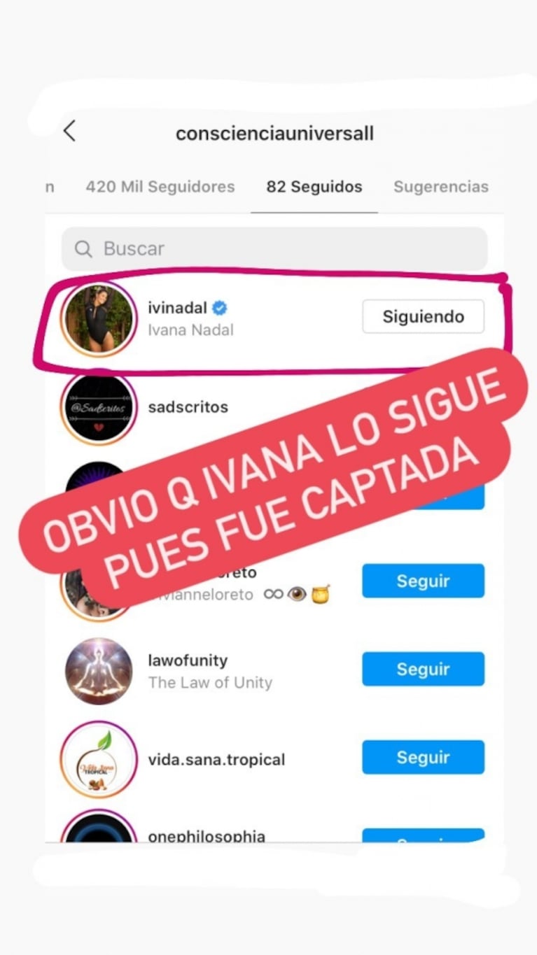 Tras la polémica con Ivana Nadal, esta es la "organización espiritual" que también siguen otros famosos