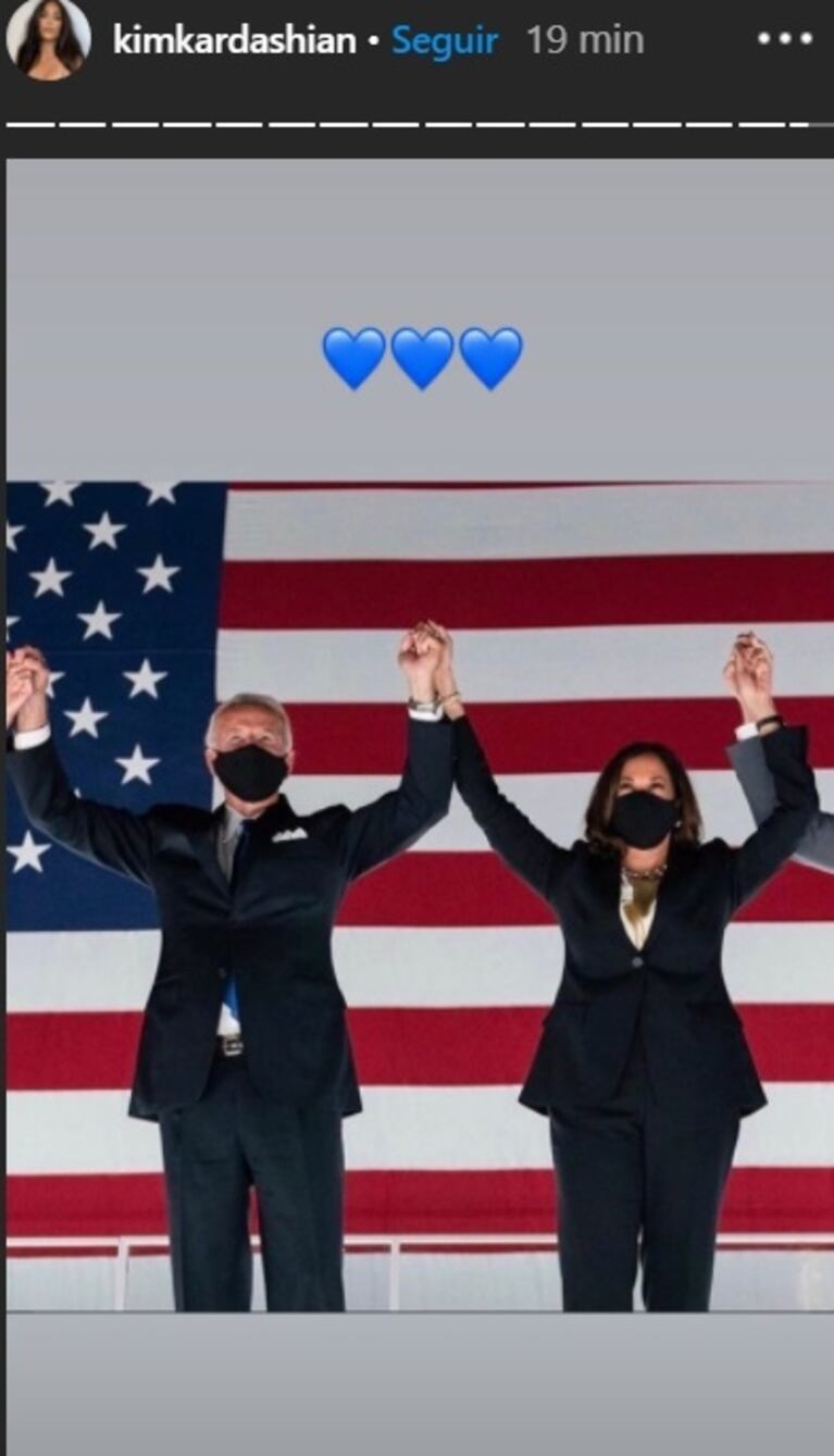Tras la victoria de Joe Biden y Donald Trump fuera de la Casa Blanca, los famosos se volcaron a las redes