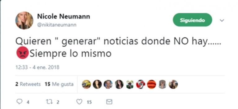Tras los rumores que la vincularon a "Polito" Pieres, Nicole Neumann confirmó su reconciliación con Facundo Moyano: foto romántica y descargo en Twitter 