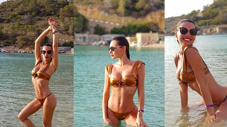 Tras separarse, Pampita viajó a Ibiza con sus hijos.