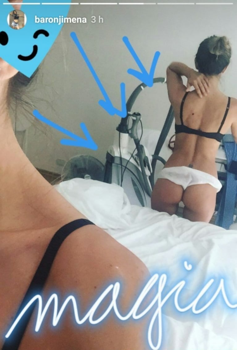 Tras sus declaraciones hot, Jimena Barón mostró su cola en Instagram: "Magia"