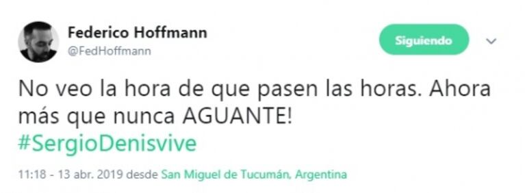 Trasladan a Sergio Denis a Buenos Aires en un avión sanitario