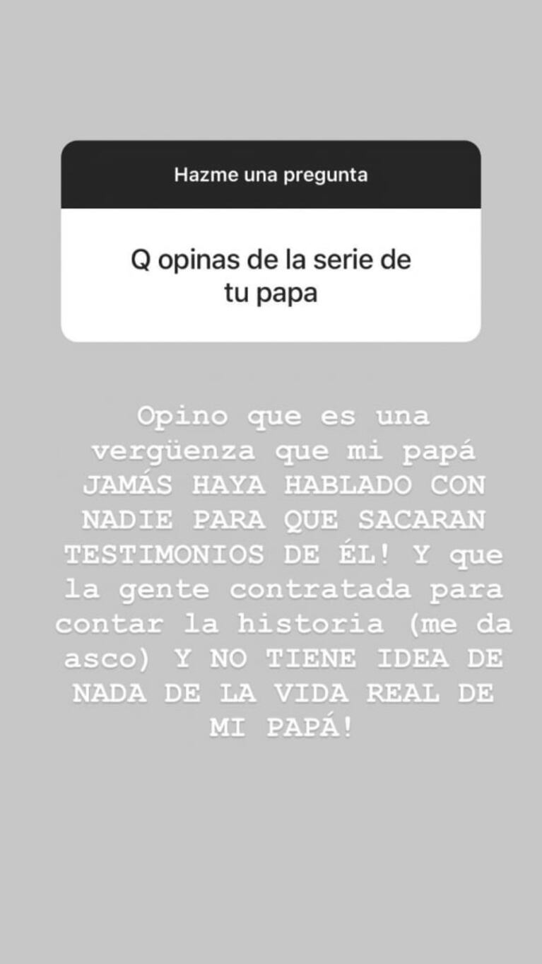 Tremenda frase de Dalma Maradona contra la serie de Diego ¿y sus protagonistas?: "La gente contratada me da asco"