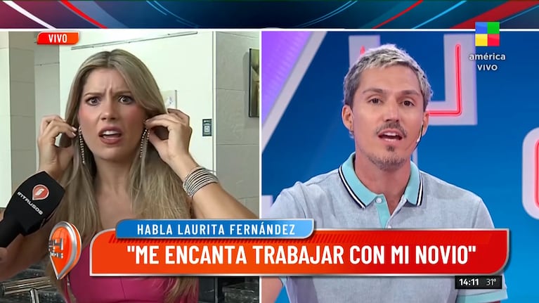 Tremenda reacción de Laurita Fernández cuando le preguntaron por el rumor de affaire retro con Pedro Alfonso
