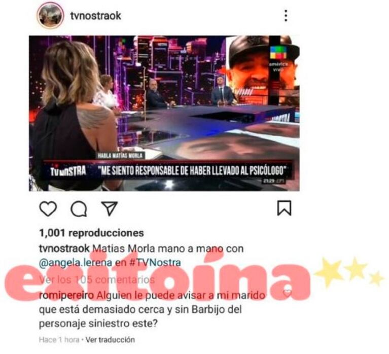 Tremendo mensaje de Romina Pereiro en pleno vivo de Jorge Rial: "¿Alguien le puede decir a mi marido que está muy cerca del personaje siniestro?"