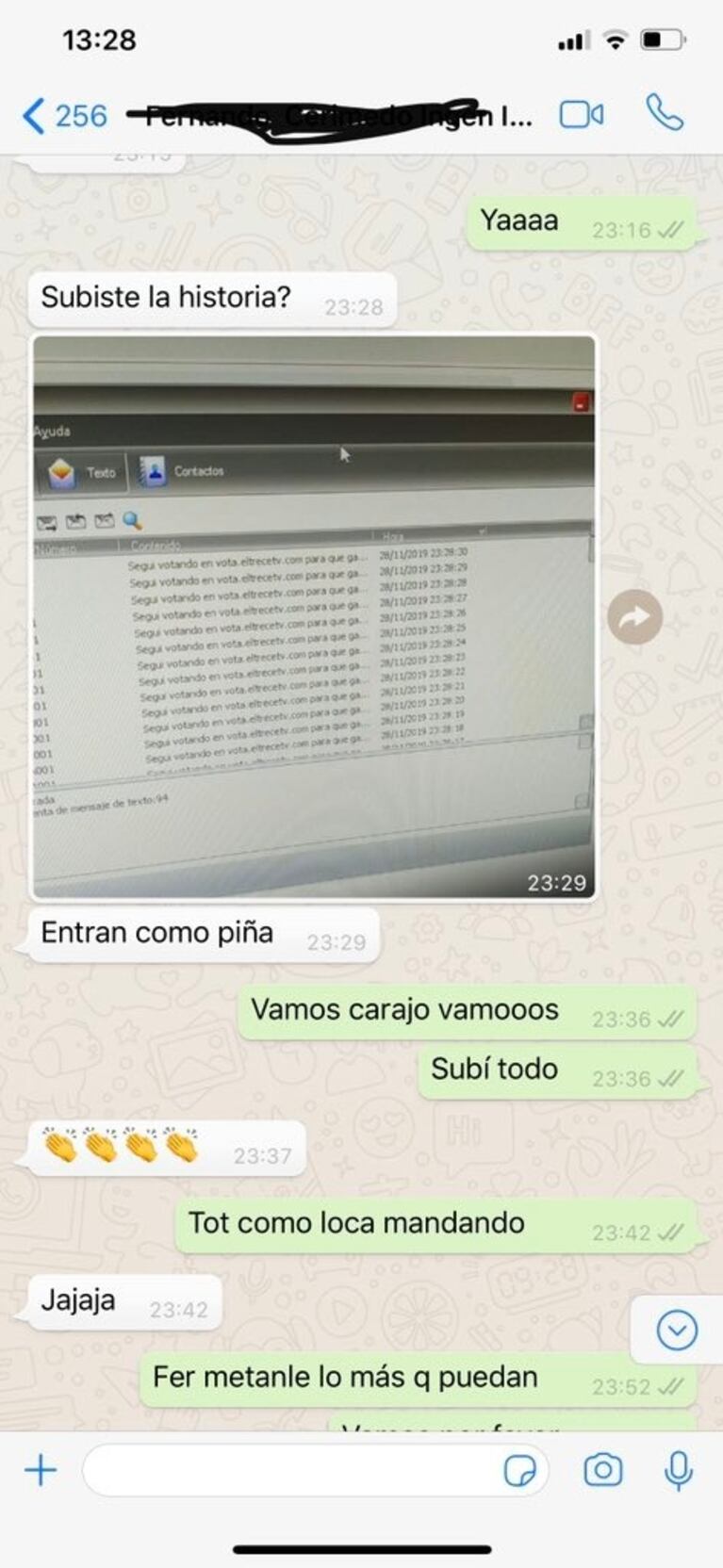 Tremendo tweet de Cinthia con su "prueba" de cómo estafaron con Baclini las votaciones del Bailando