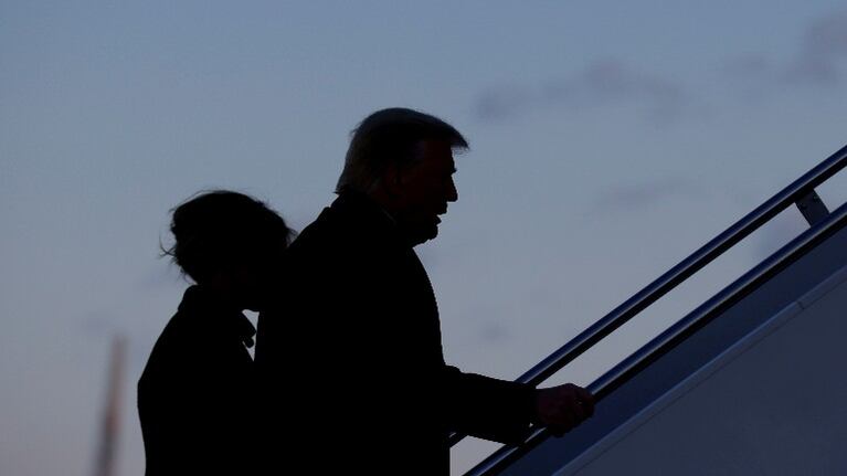 Trump, tras abandonar la Casa Blanca: "Volveremos de alguna manera". Foto: Reuter.