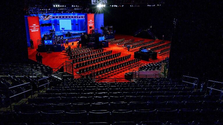 Trump y Biden se preparan para su último debate. Foto: AFP.