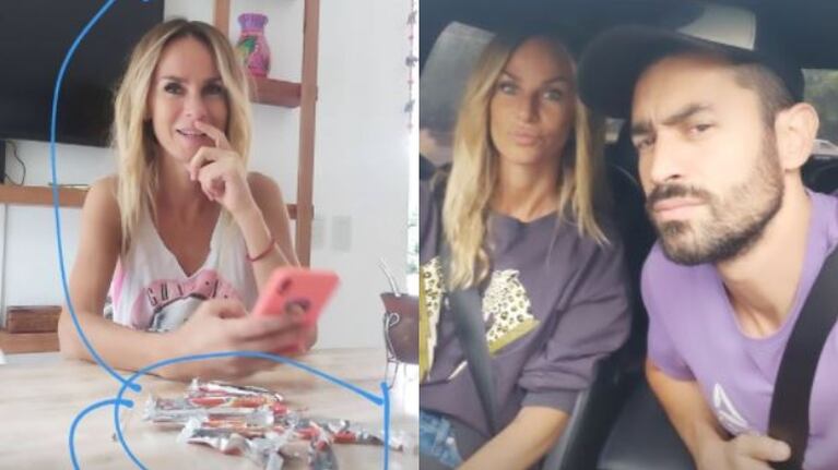 Tucu López se mostró muy enamorado con Sabrina Rojas tras la versión de que chateó con otra mujer (Fotos: Capturas de Instagram Stories)