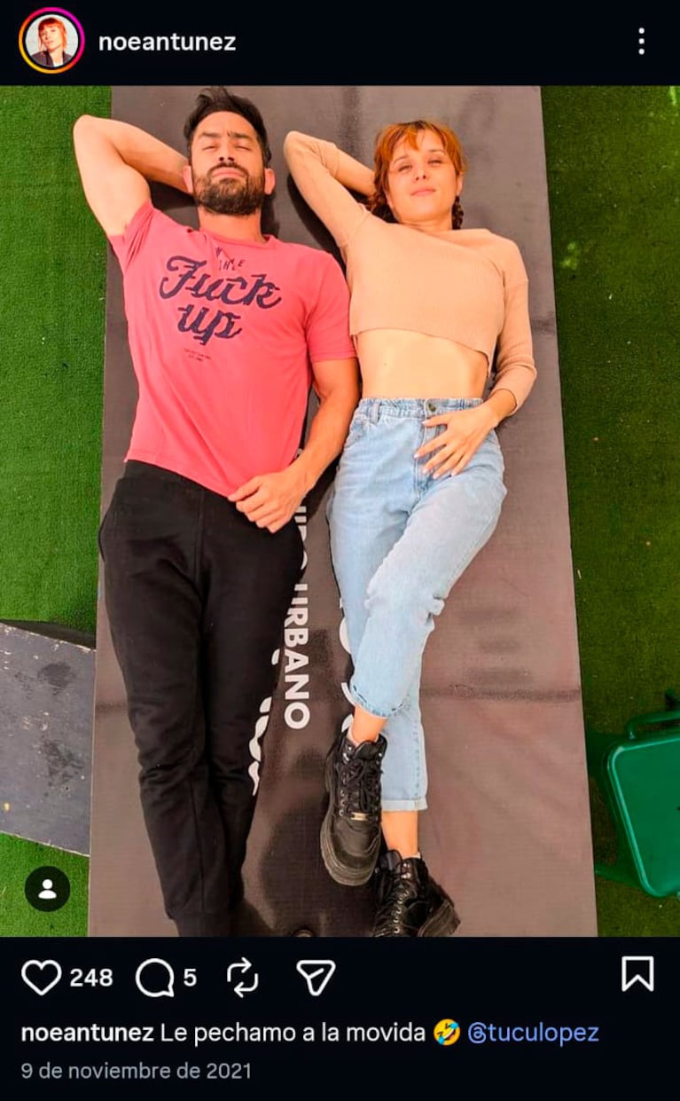 Tucu López y Noe Antúnez se conocen hace cinco años. (Foto: @noeantunez)