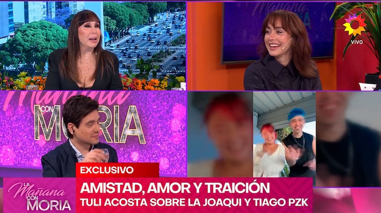 Tuli Acosta en La Mañana con Moria, eltrece.