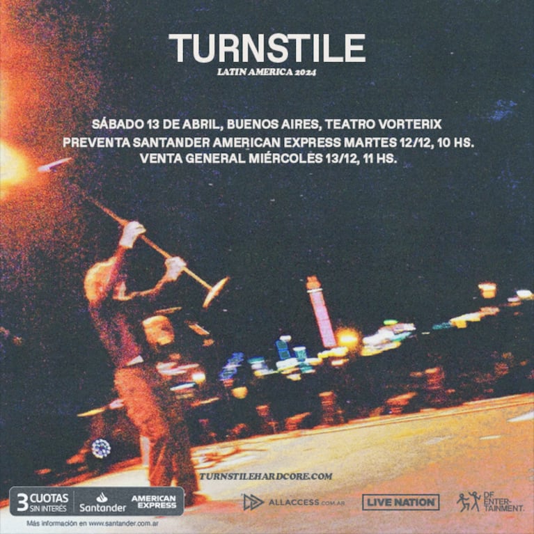 Turnstile en Argentina: fecha y cómo comprar las entradas