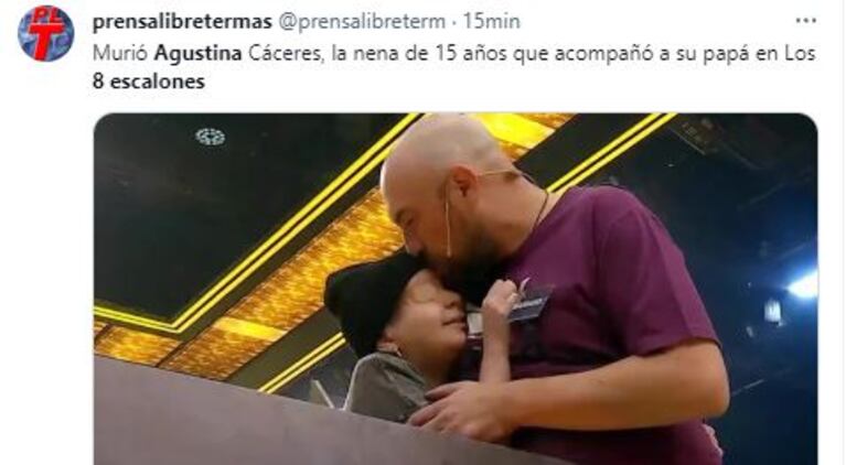 Tweets sobre Agustina Cáceres (Foto: captura Twitter / X)