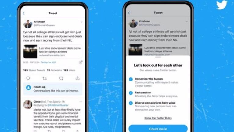 Twitter avisará de conversaciones intensas