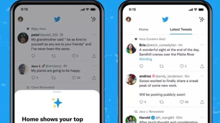 Twitter cambia otra vez la línea de tiempo y añade una segunda pestaña para las publicaciones más recientes
