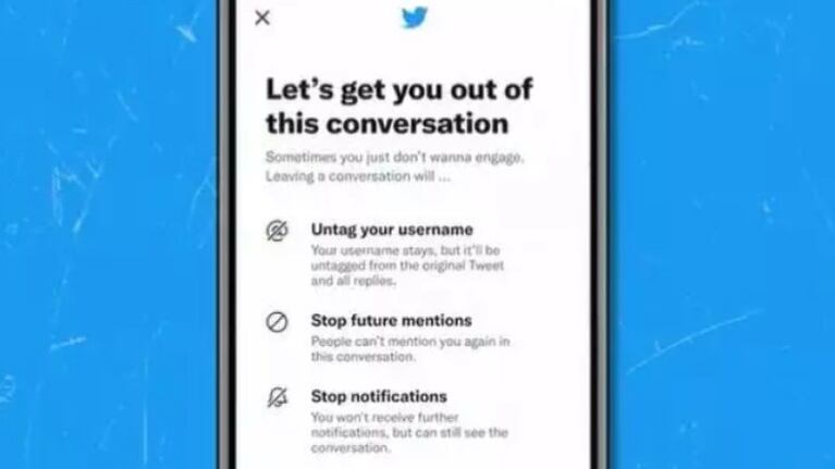 Twitter implementa un botón para controlar menciones y abandonar conversaciones