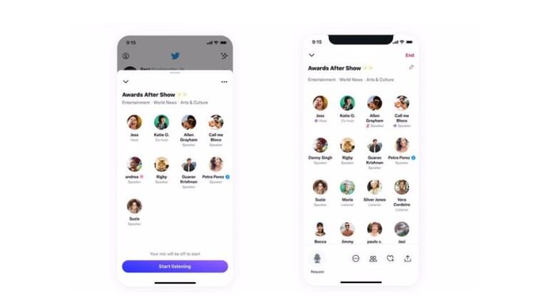 Twitter introduce los primeros temas en sus Spaces de audio, hasta 3 por sala