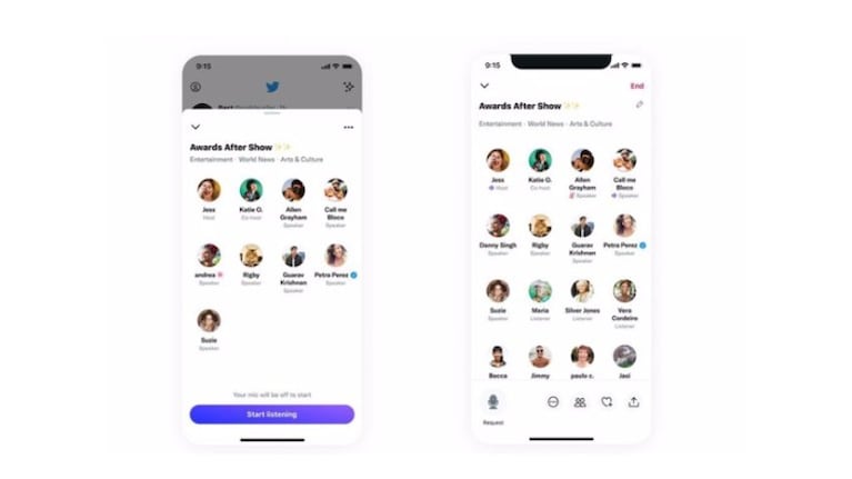Twitter introduce los primeros temas en sus Spaces de audio, hasta 3 por sala