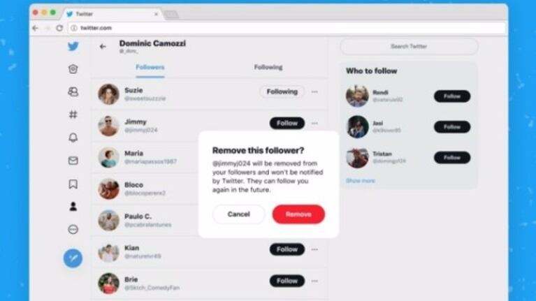 Twitter ya permite eliminar a un seguidor sin que se entere
