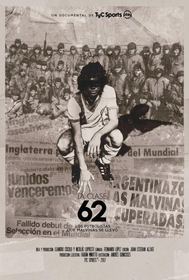 TyC Sports y un interesante documental sobre los futbolistas que fueron a Malvinas: Clase 62