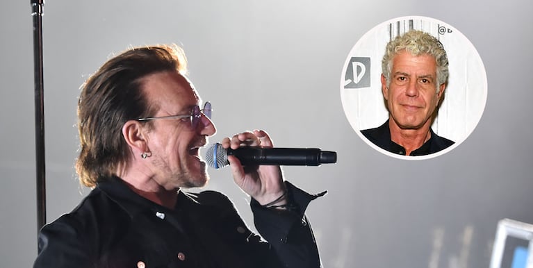 U2 le dedicó una canción al fallecido chef Anthony Bourdain