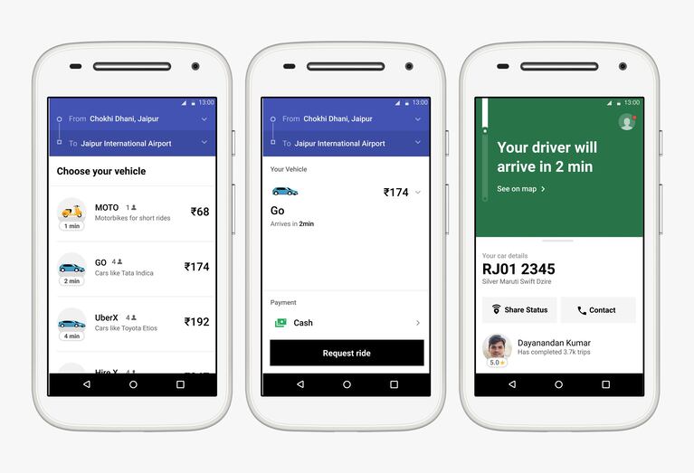 Uber presentó la versión Lite de su app: esta versión solo ocupa 5MB