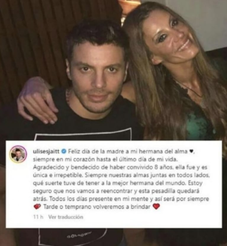 Ulises Jaitt recordó a su hermana Natacha con un conmovedor posteo: "Siempre en mi corazón"