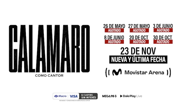 Última fecha de Calamaro en Buenos Aires.