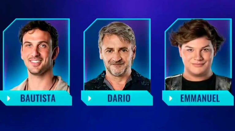 Última placa de nominación de Gran Hermano 2023 (Foto: Captura Telefe)