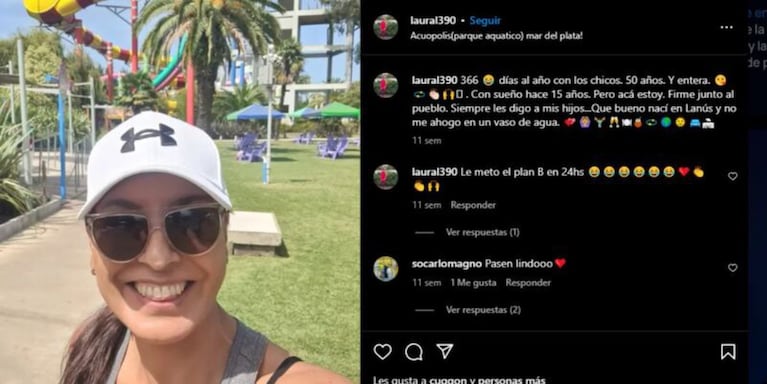 Último post de Laura Leguizamón. Credito: Instagram