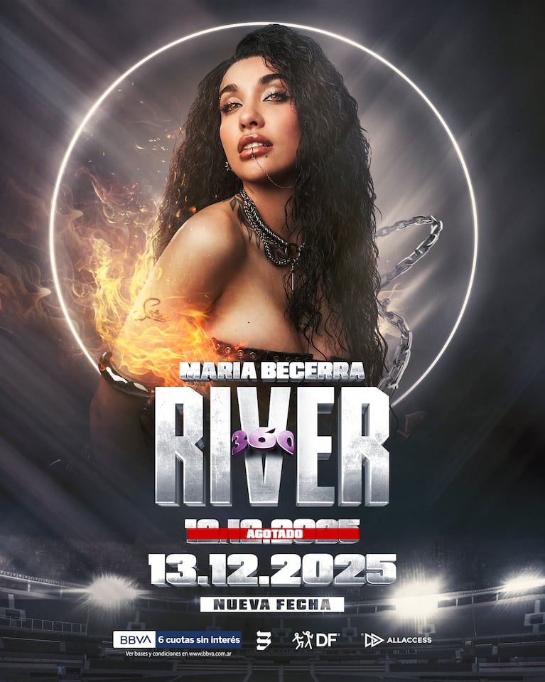 Últimos tickets para el segundo show de María Becerra en River.