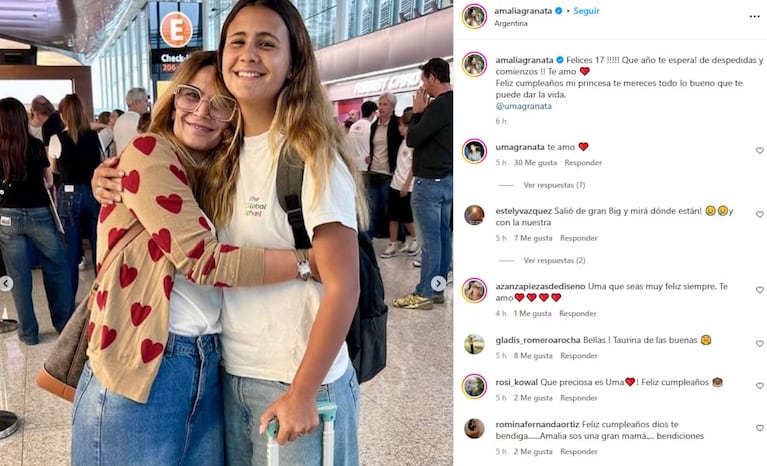 Uma Fabbiani, la hija de Amalia Granata y el Ogro, brilla en el hockey con apenas 17 años | Créditos: Instagram @amaliagranata