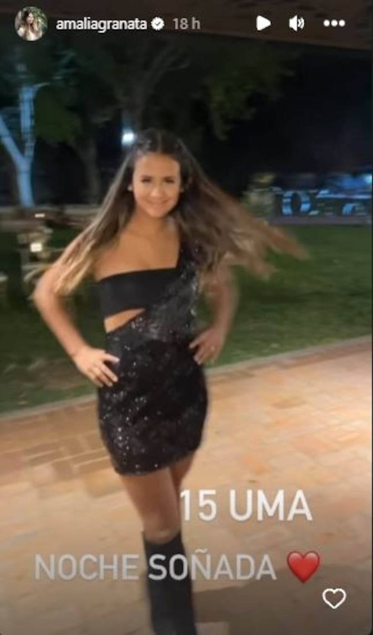 Uma, la hija de Amalia Granata, cumplió 15 años con una súper fiesta: "Espero esto desde los siete años"