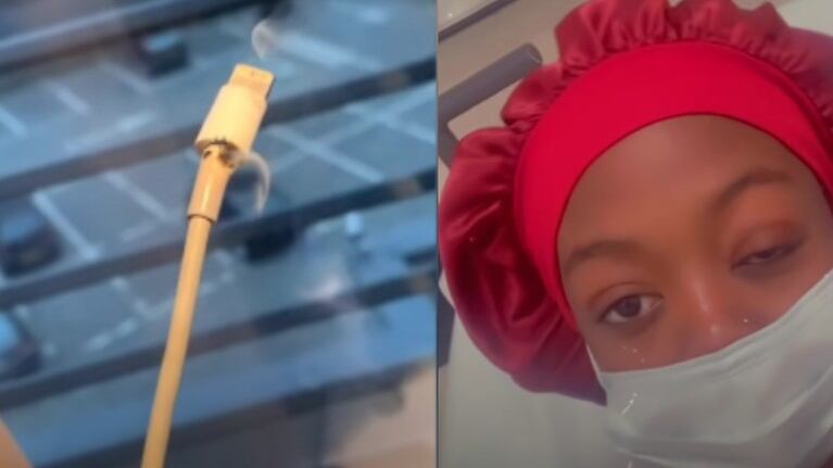 Un cargador de teléfono explotó y una chispa saltó en el ojo de una estudiante