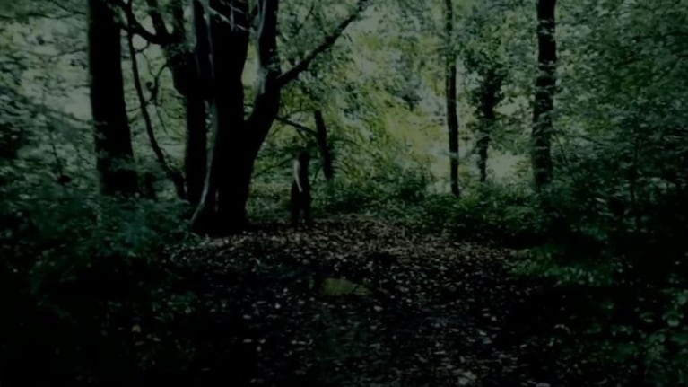 Un cazador de fantasmas afirma haber visto a la niña fantasma de ojos negros en el bosque 