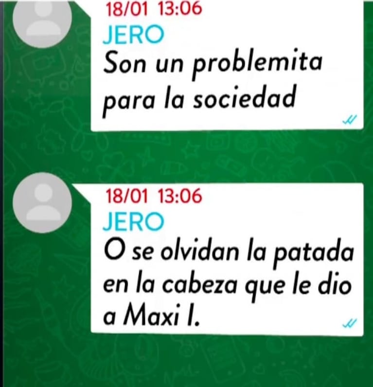 Un "chat paralelo" al del grupo de rugbiers confirmaría la presencia del sospechoso número 11: "Estaba T.C. con ellos"