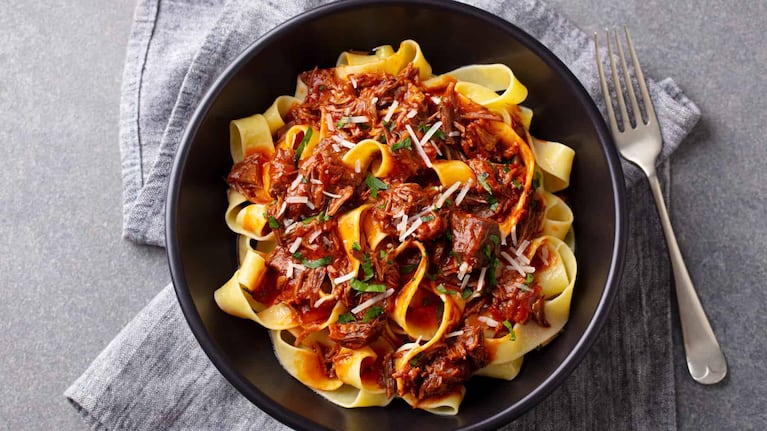 Un clásico italiano: Papardelle con ragú de carne