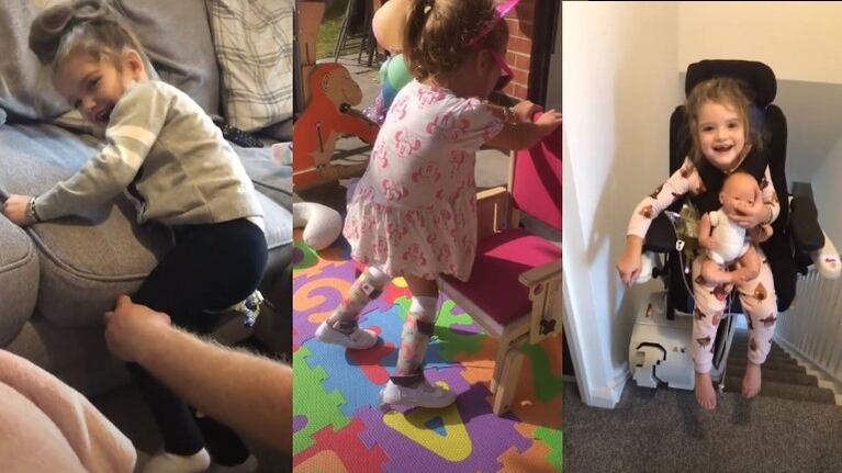 Un donante anónimo paga la cirugía espinal que cambió la vida de una niña con parálisis cerebral