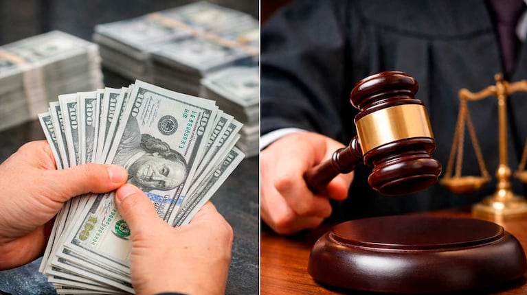 Un fallo judicial que permitió a un empleado quedarse con miles de dólares depositados por error (Foto generada con IA)